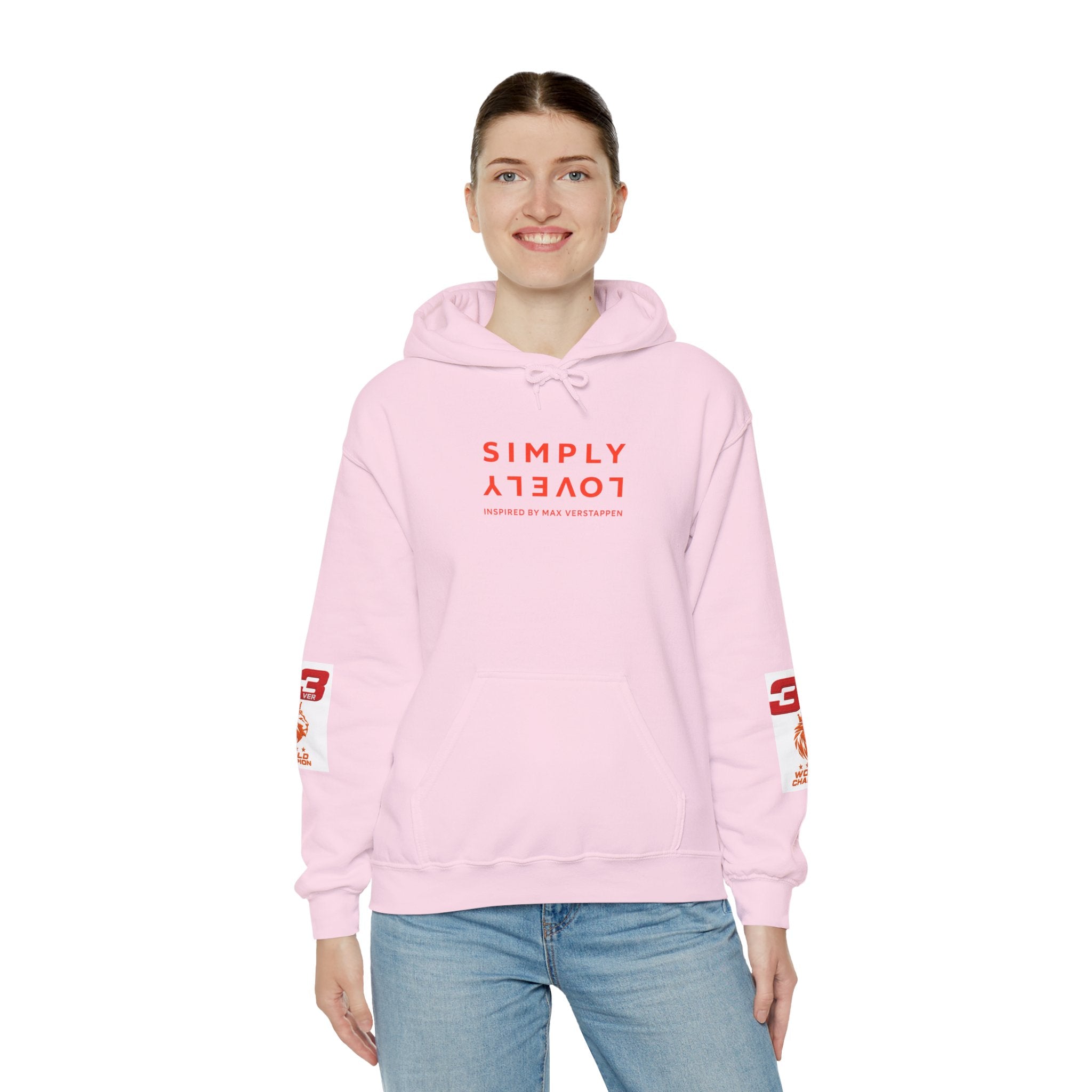Hoodie - "SIMPLY LOVELY" Graphic Hoodie with Red Tiger Logo