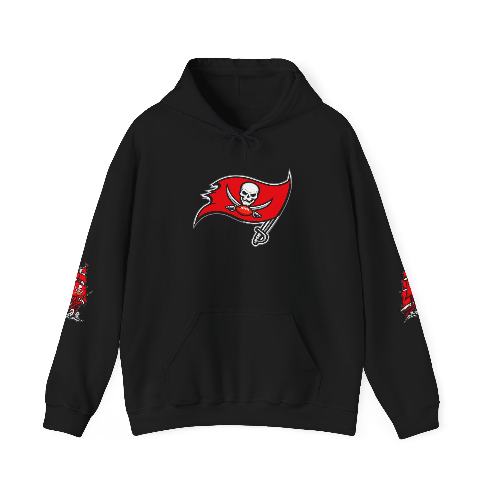 Buccaneers Skull Flag Hoodie — Tampa Bay Football Fan Pullover Personalize it