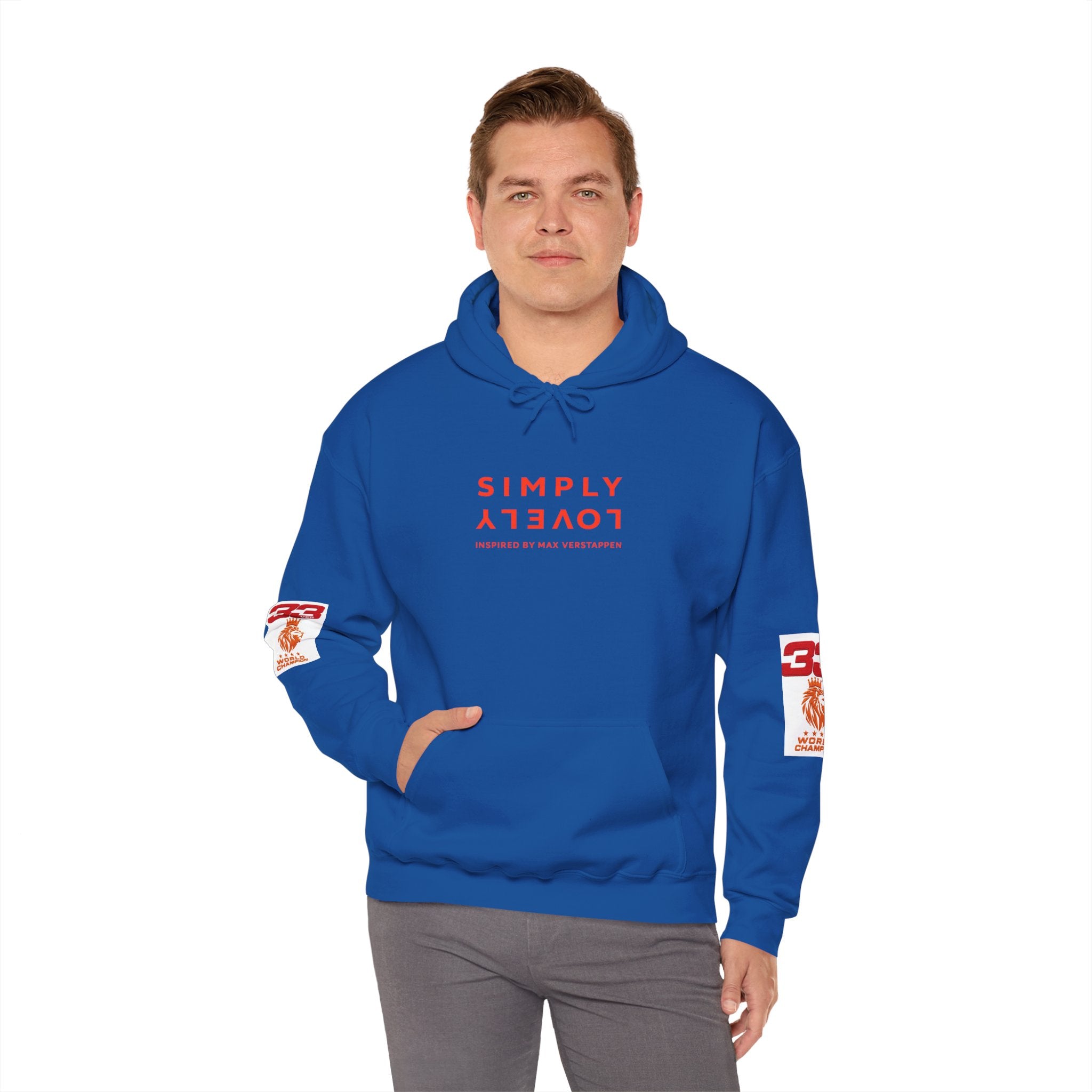 Hoodie - "SIMPLY LOVELY" Graphic Hoodie with Red Tiger Logo