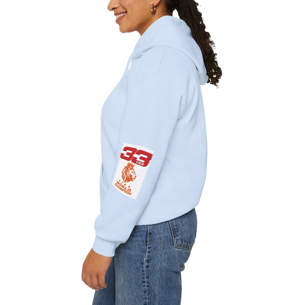 Hoodie - "SIMPLY LOVELY" Graphic Hoodie with Red Tiger Logo