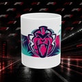 Verstappen Ceramic Mug — Neon Tribal Lion Graphic Coffee Cup (11oz,15oz)