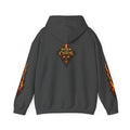 Born From ChaosFlaming Skull Hoodie — Gothic Flame Graphic Pullover
