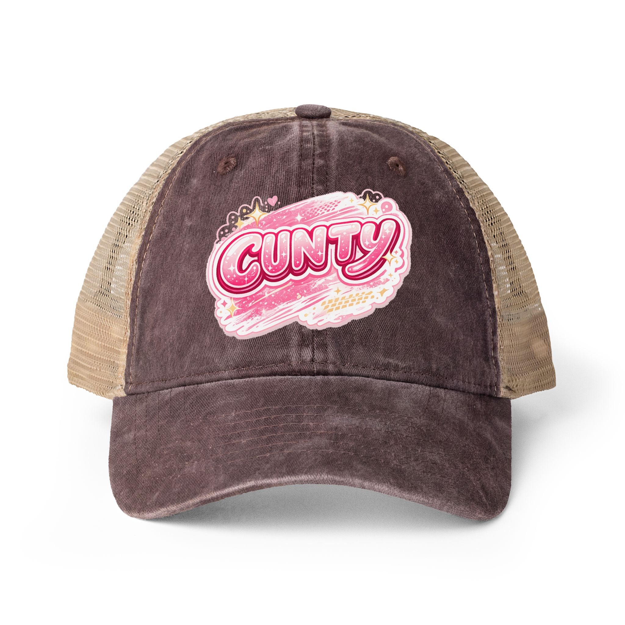 CUNTY Women's Washed Mesh-Back Cap