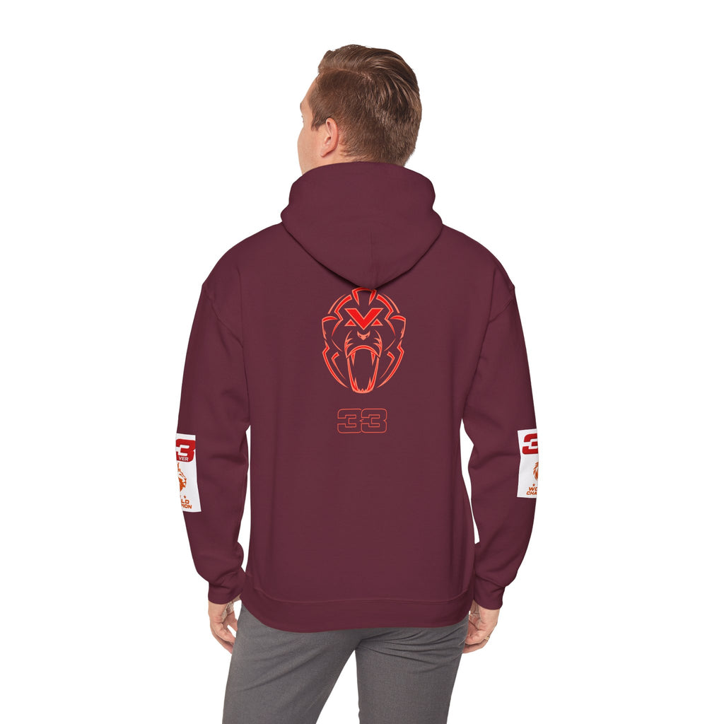 Hoodie - "SIMPLY LOVELY" Graphic Hoodie with Red Tiger Logo