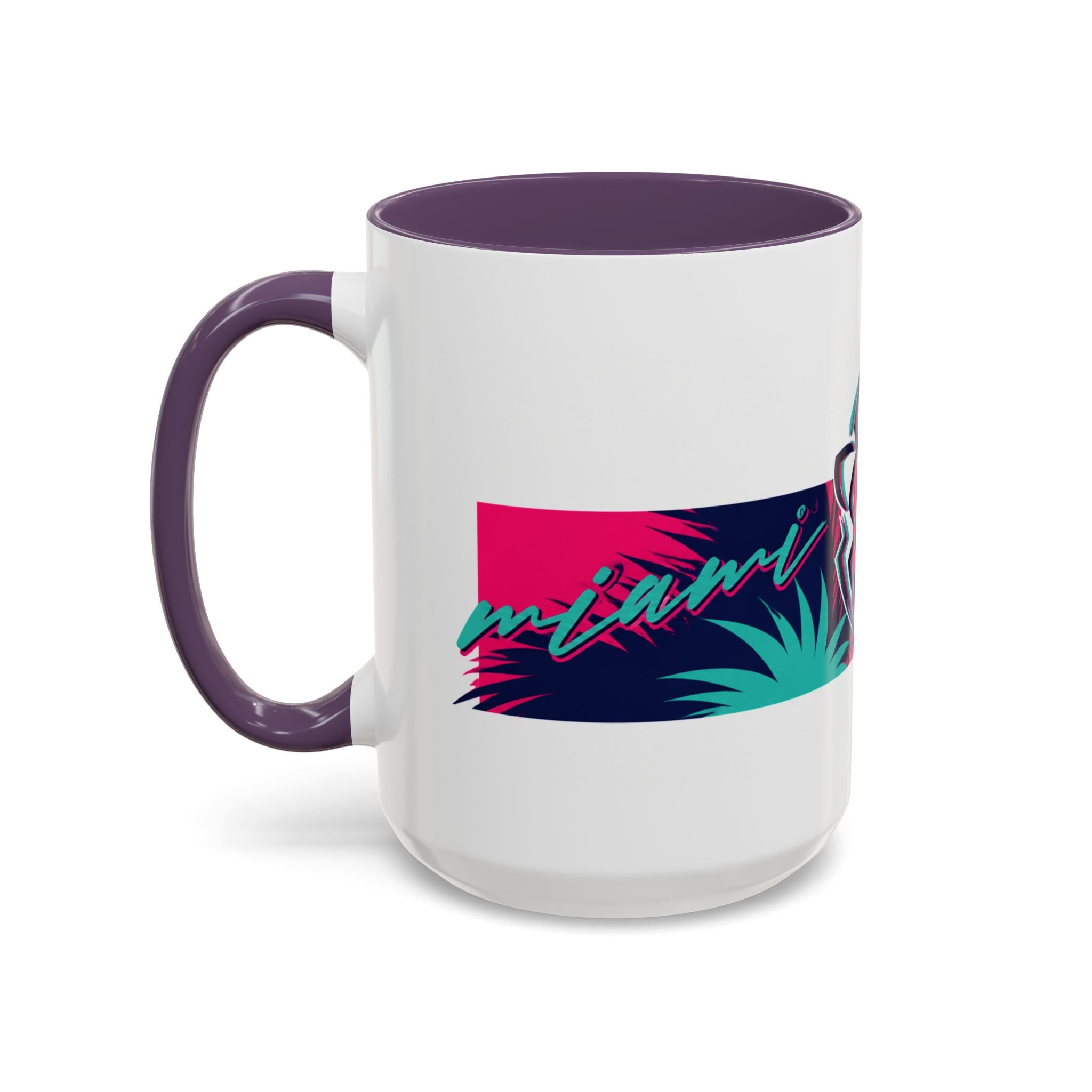 Verstappen Tropical Viper Accent Coffee Mug — Neon Palm Beach Design