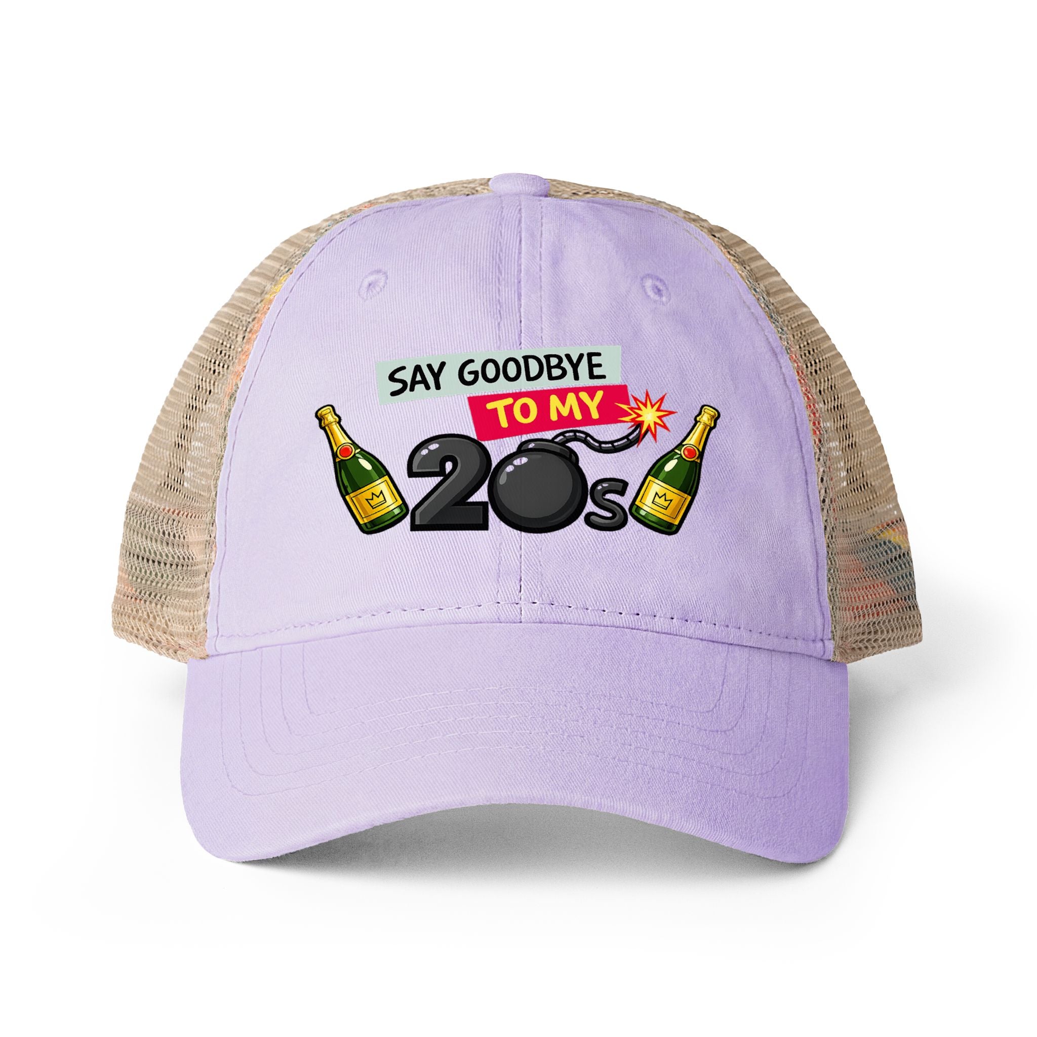 Good-Bye To My 20's Women's Washed Mesh-Back Cap