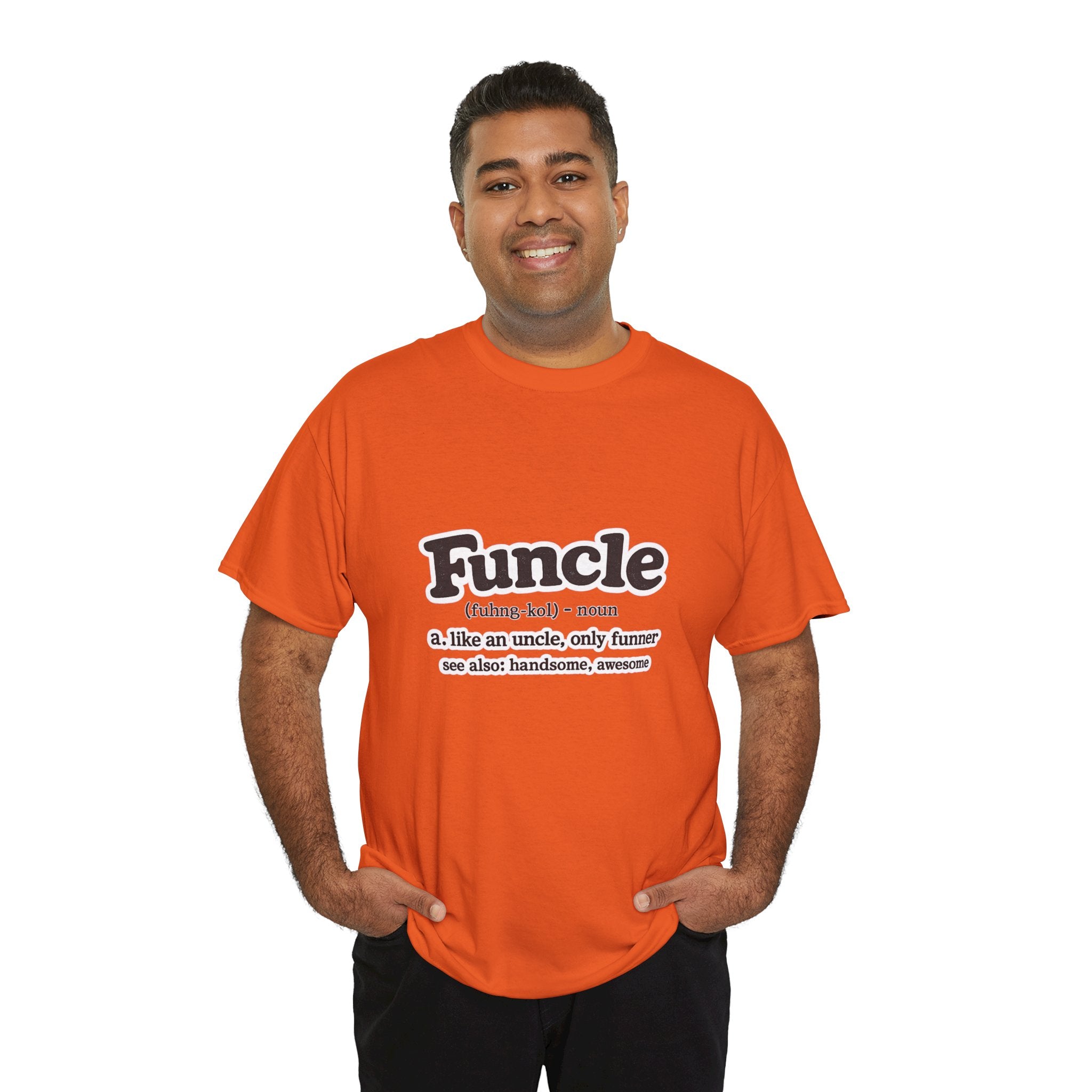Funny 'Funcle (noun): like an uncle, only funner' Graphic Tee for Uncles