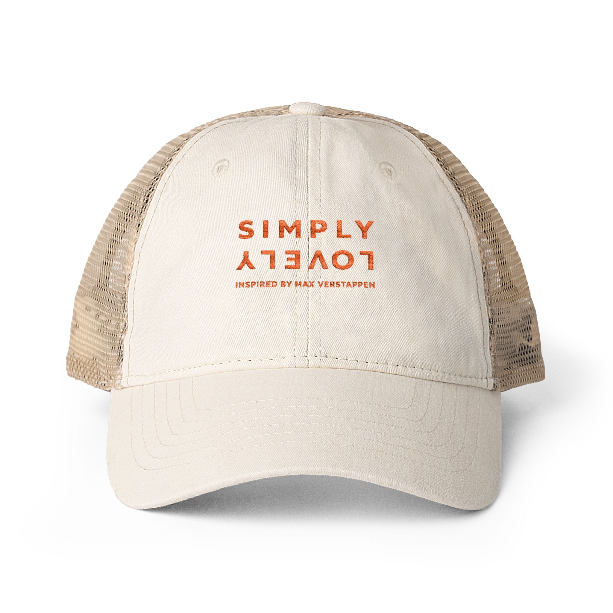 "SIMPLY LOVELY" Women's Washed Mesh-Back Cap