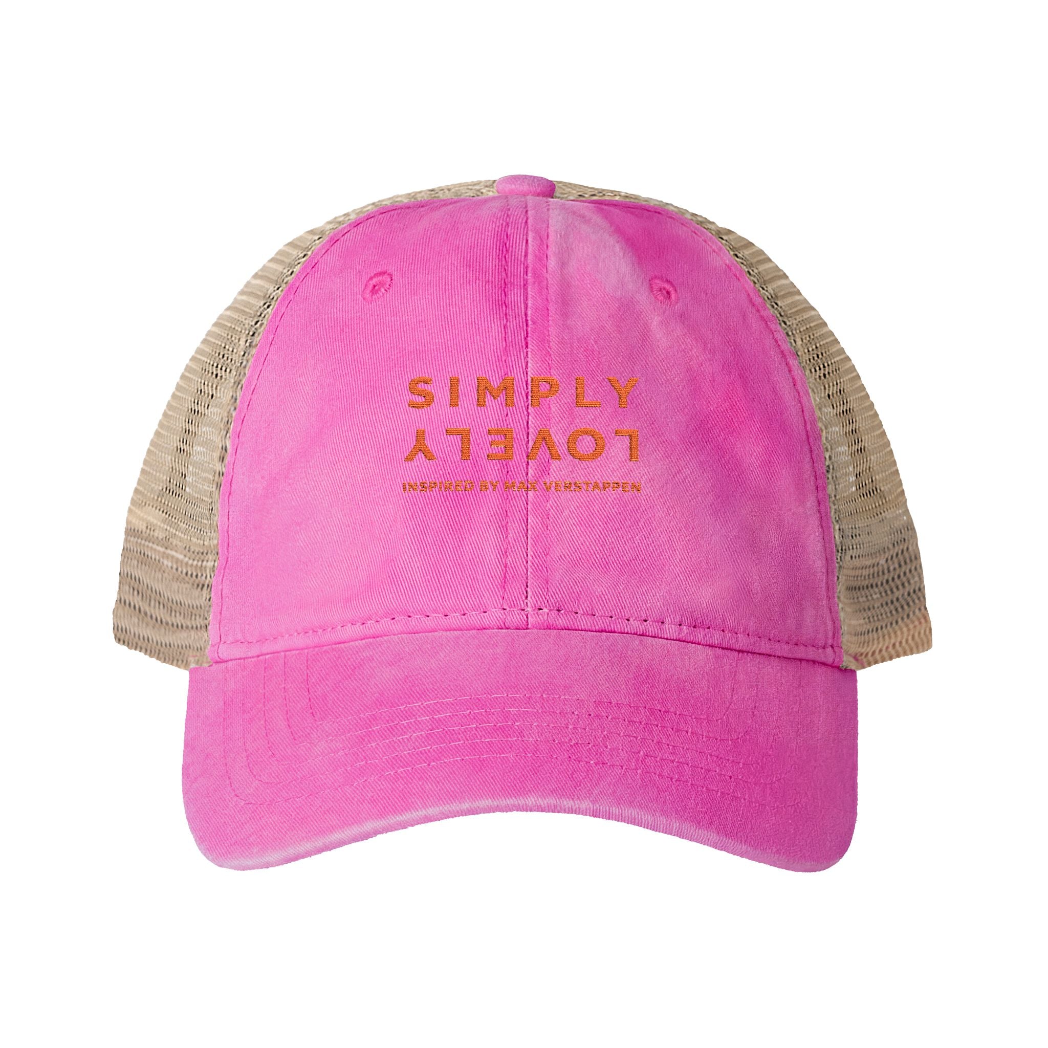 "SIMPLY LOVELY" Women's Washed Mesh-Back Cap