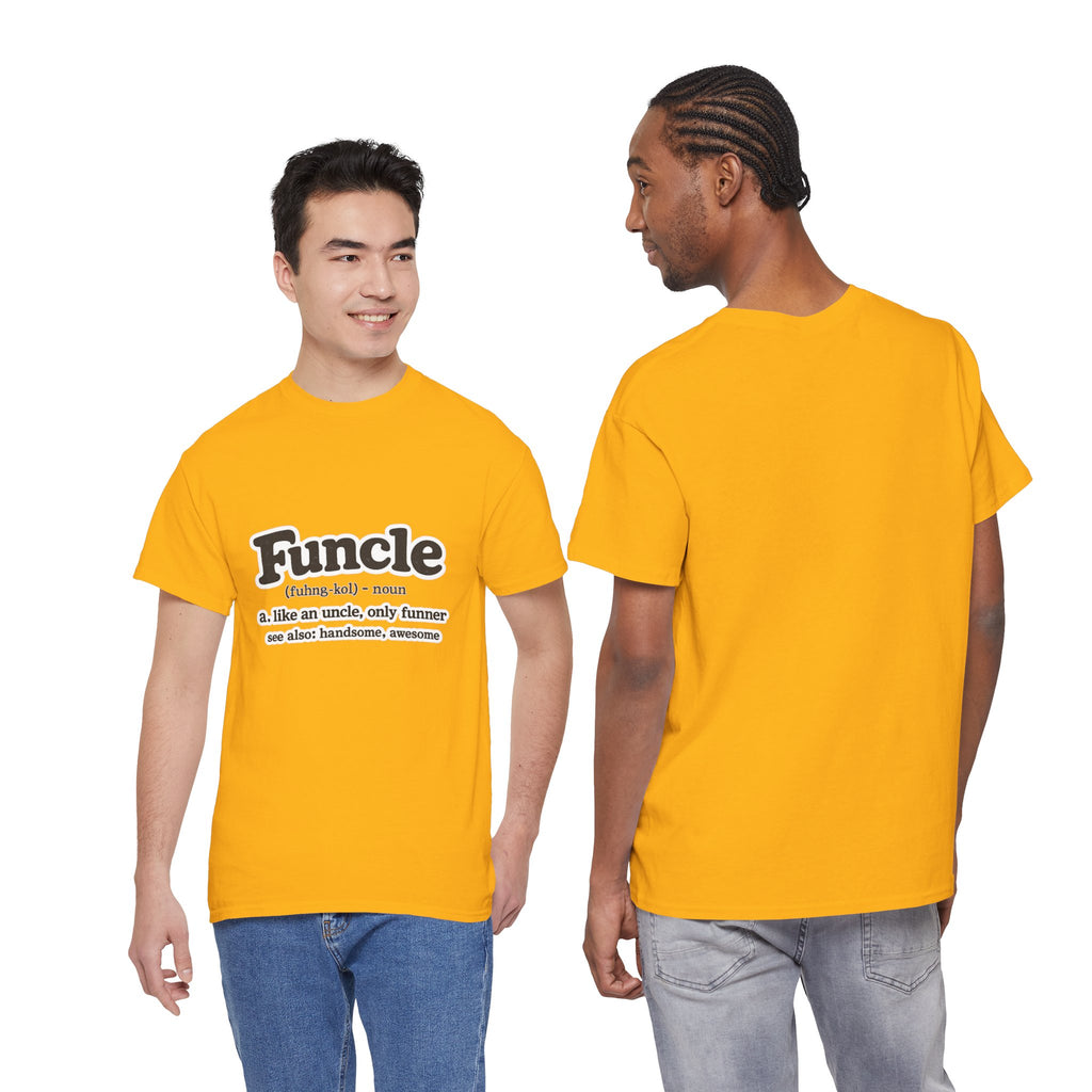 Funny 'Funcle (noun): like an uncle, only funner' Graphic Tee for Uncles