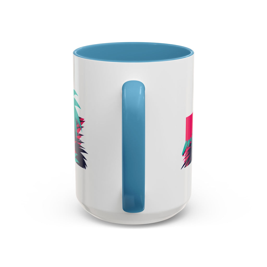 Verstappen Tropical Viper Accent Coffee Mug — Neon Palm Beach Design