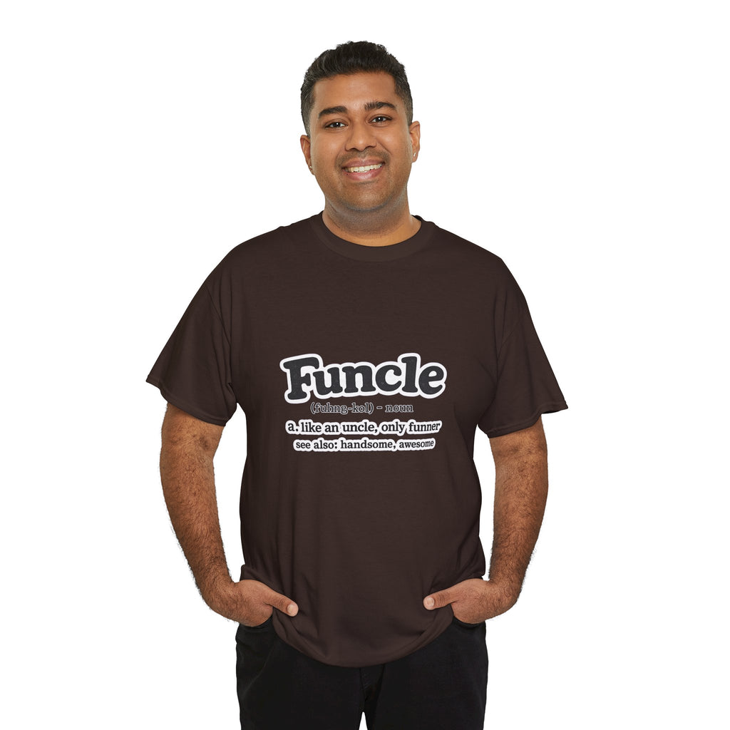 Funny 'Funcle (noun): like an uncle, only funner' Graphic Tee for Uncles