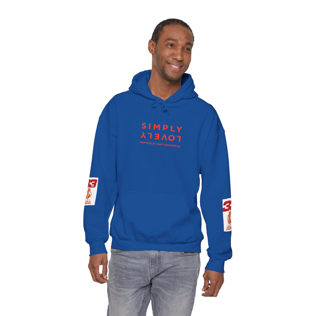 Hoodie - "SIMPLY LOVELY" Graphic Hoodie with Red Tiger Logo