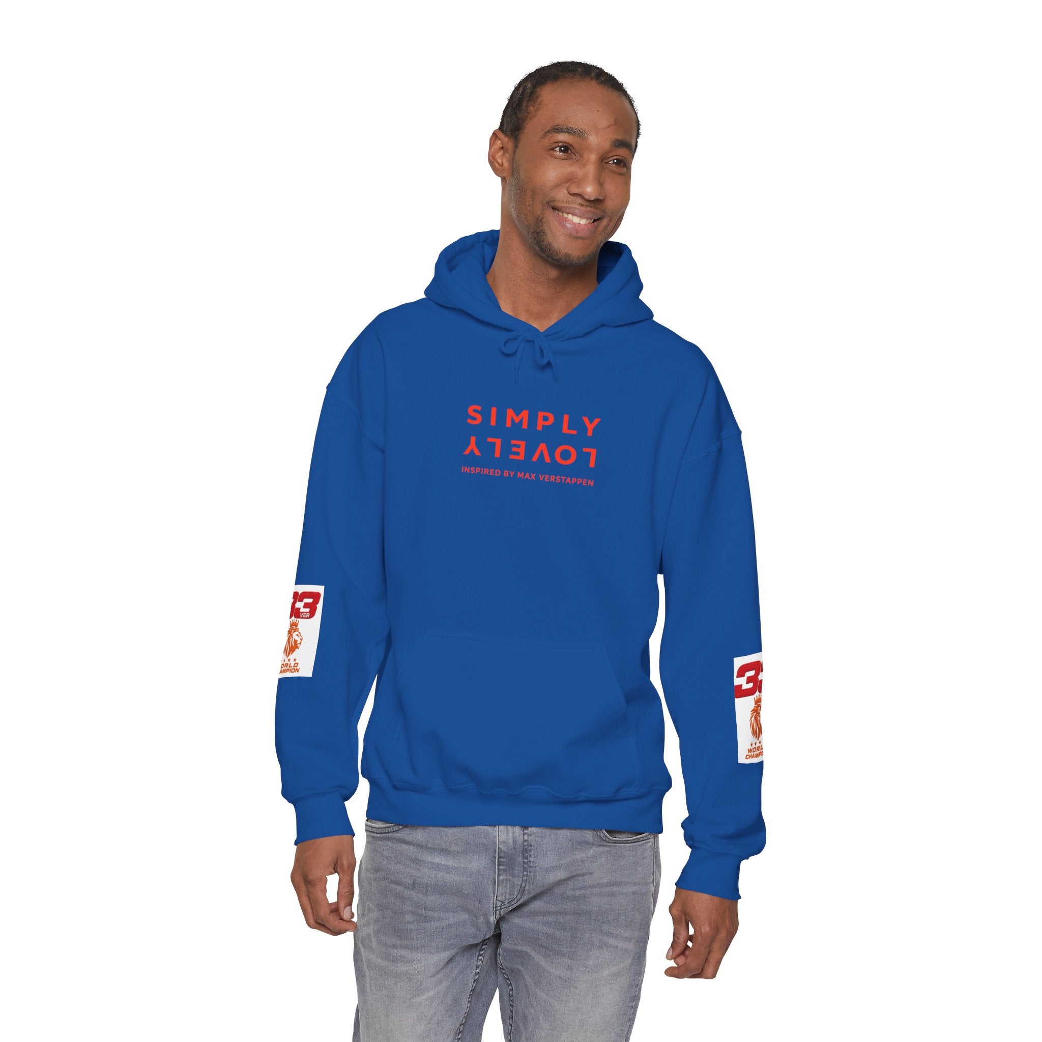 Hoodie - "SIMPLY LOVELY" Graphic Hoodie with Red Tiger Logo