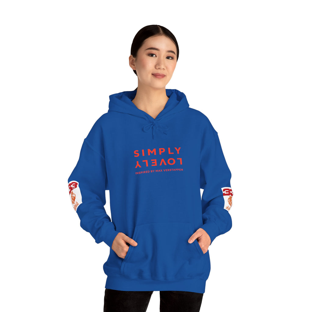 Hoodie - "SIMPLY LOVELY" Graphic Hoodie with Red Tiger Logo