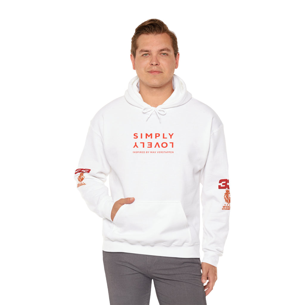 Hoodie - "SIMPLY LOVELY" Graphic Hoodie with Red Tiger Logo