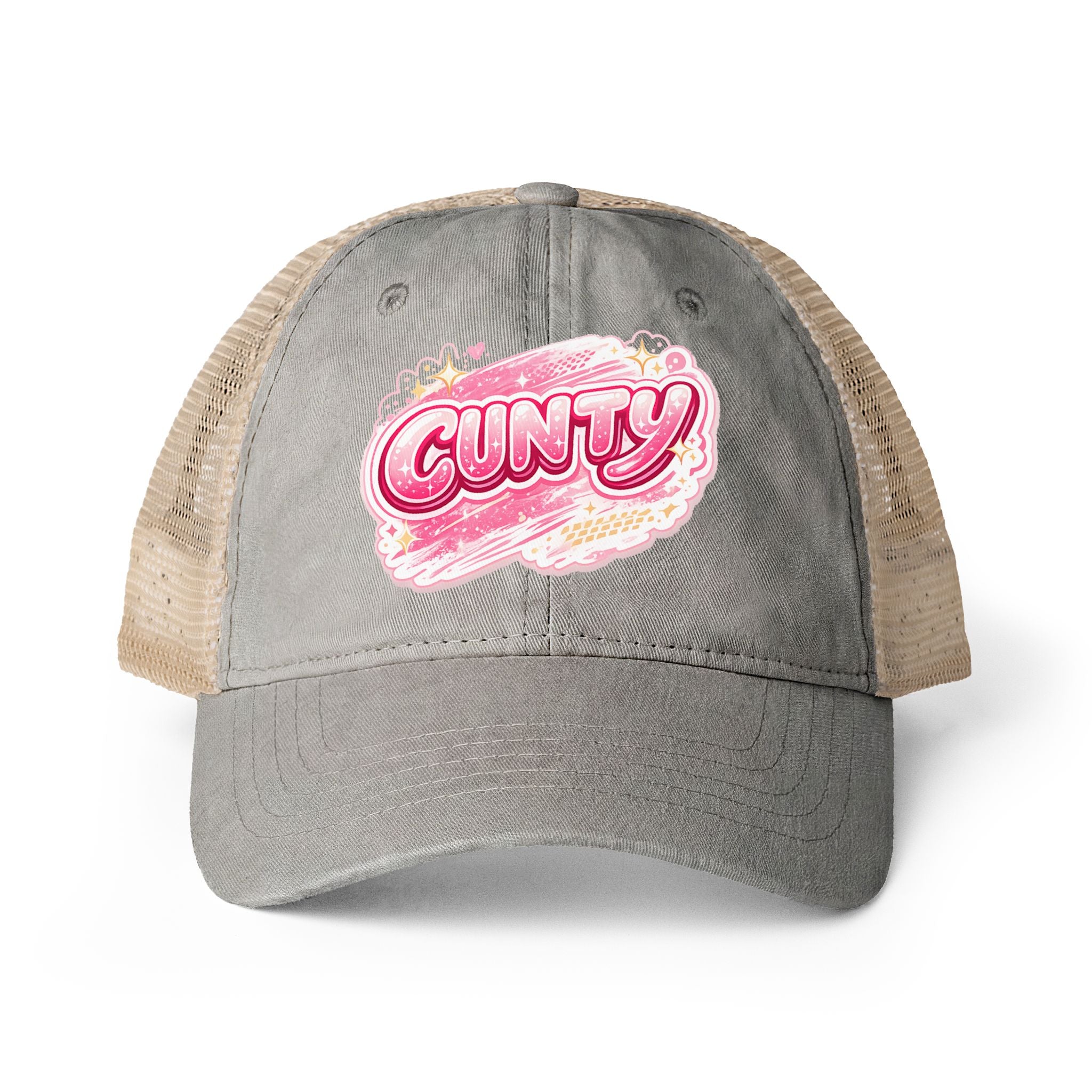 CUNTY Women's Washed Mesh-Back Cap
