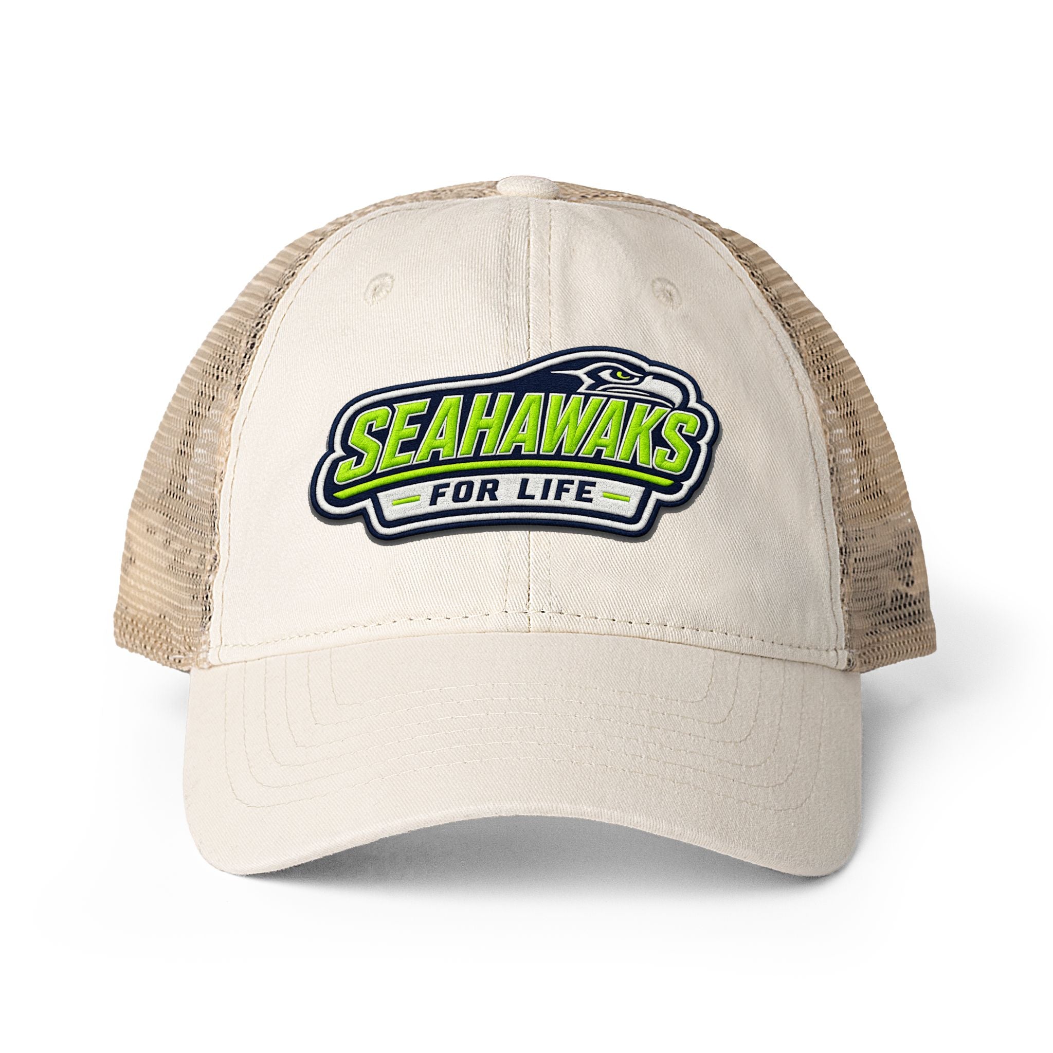 Seahawks for Life Women's Washed Mesh-Back Cap