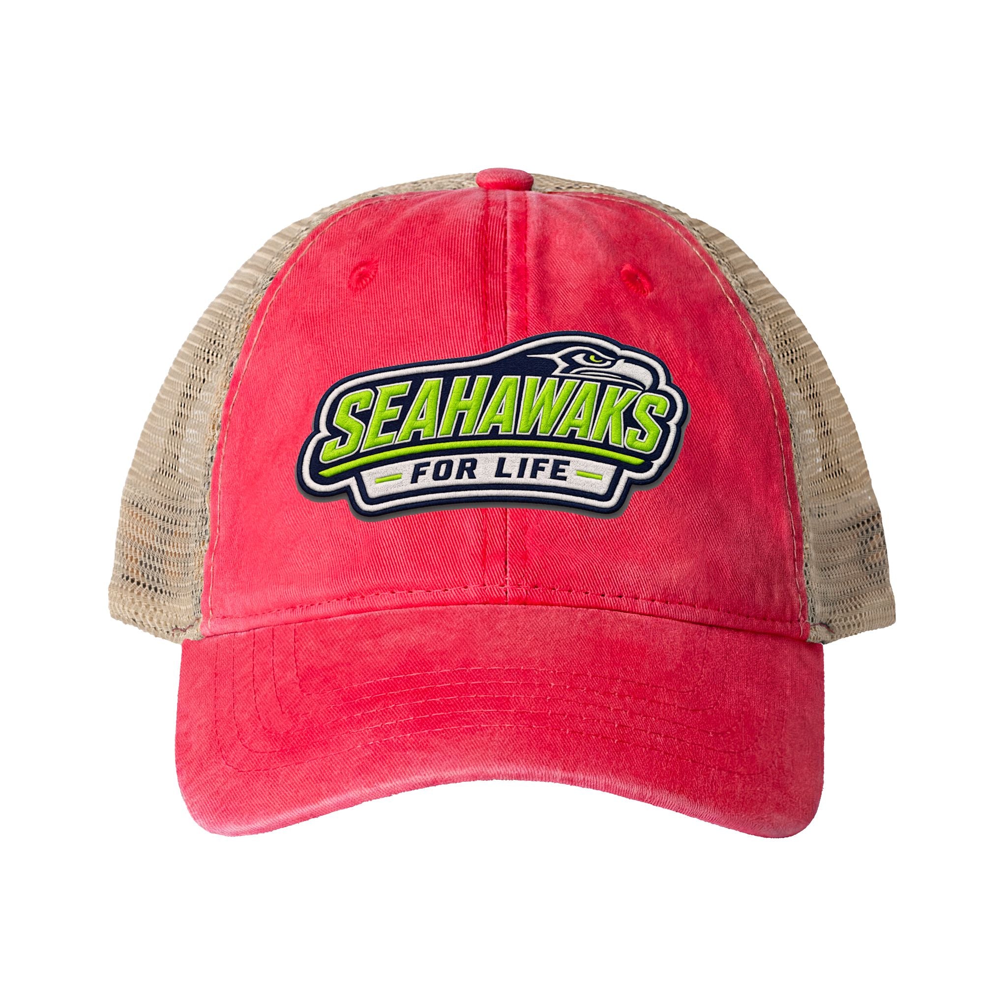 Seahawks for Life Women's Washed Mesh-Back Cap