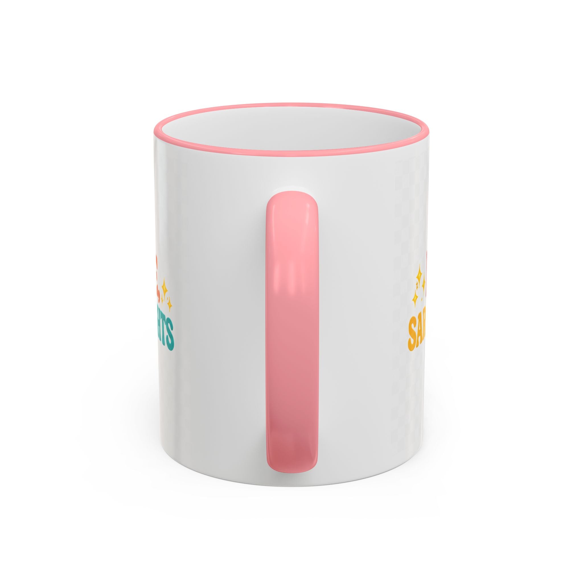 “Run on Caffeine, Chaos & Inappropriate Thoughts” Accent Funny Mug