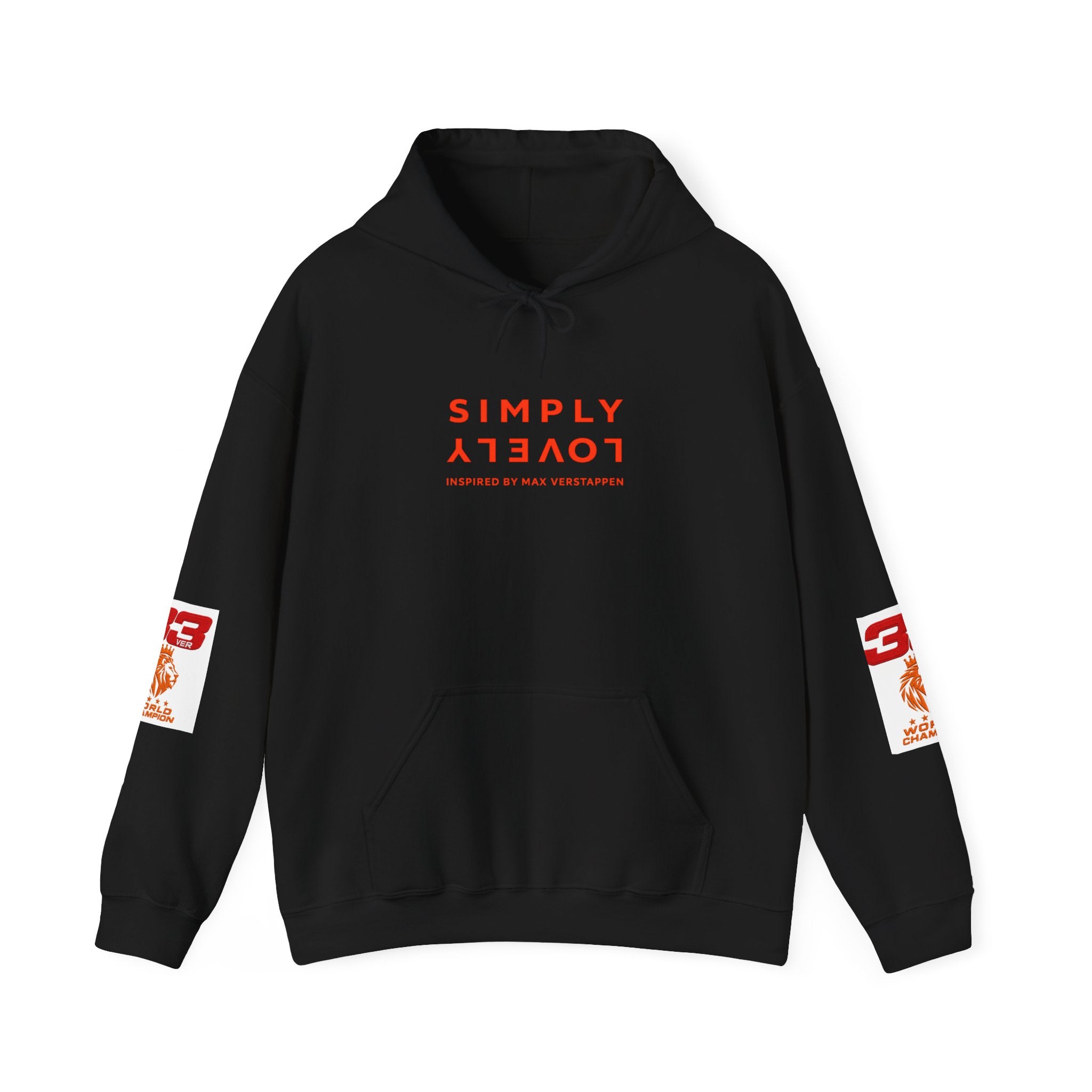 Hoodie - "SIMPLY LOVELY" Graphic Hoodie with Red Tiger Logo