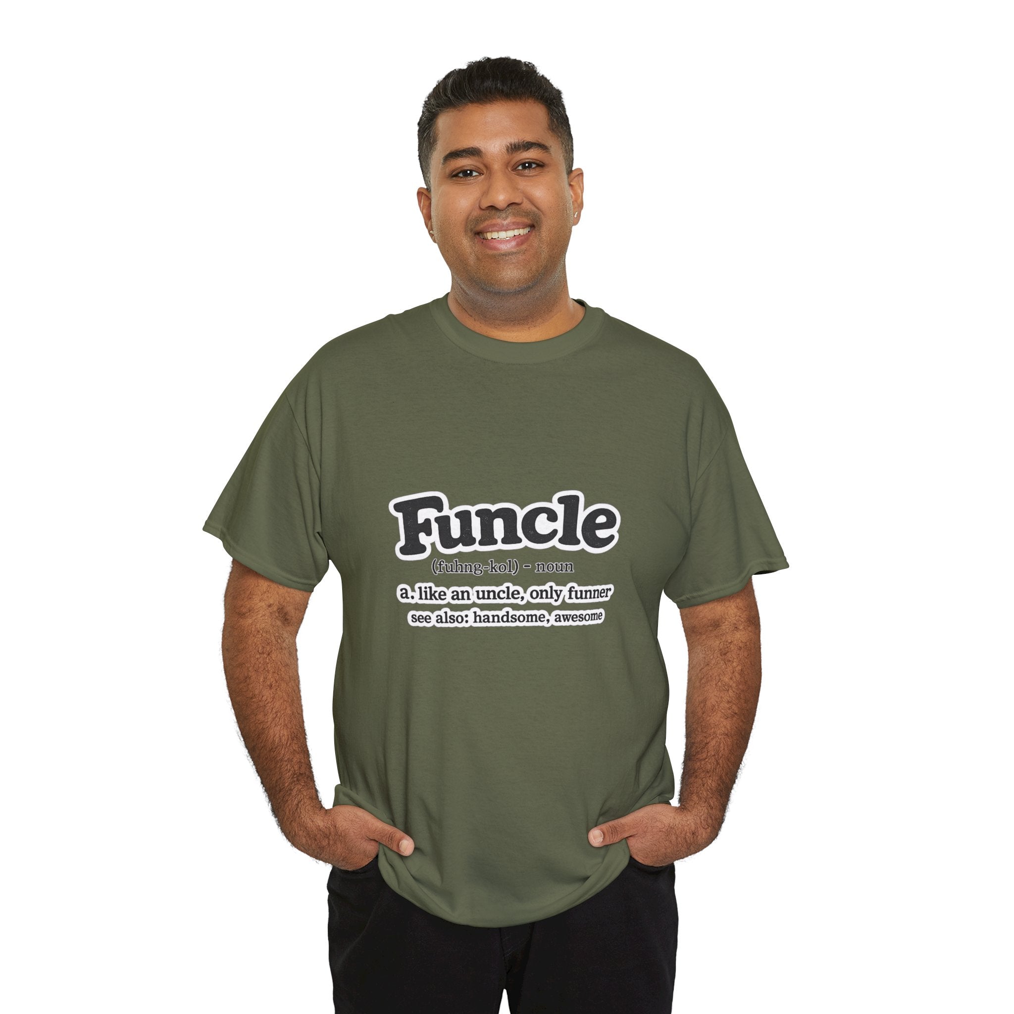 Funny 'Funcle (noun): like an uncle, only funner' Graphic Tee for Uncles