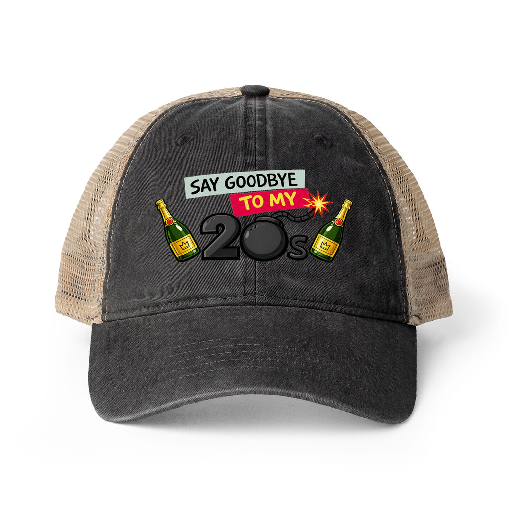 Good-Bye To My 20's Women's Washed Mesh-Back Cap
