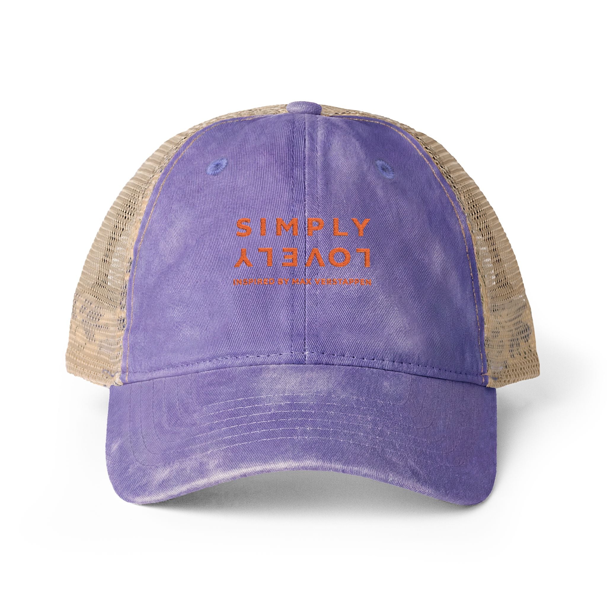 "SIMPLY LOVELY" Women's Washed Mesh-Back Cap