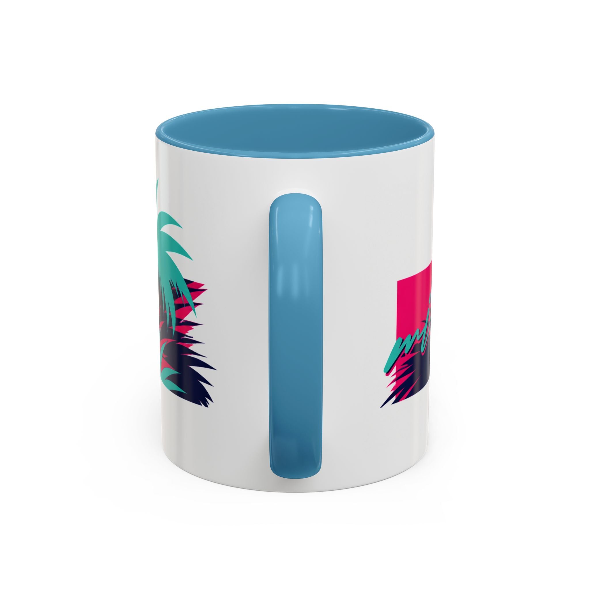 Verstappen Tropical Viper Accent Coffee Mug — Neon Palm Beach Design