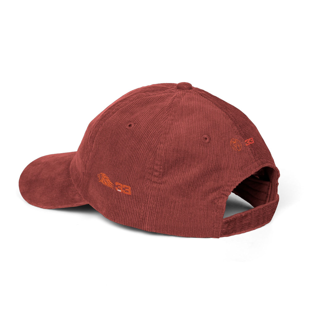'Unleash the Lion #33' Embroidered Patch Corduroy Vintage Cap