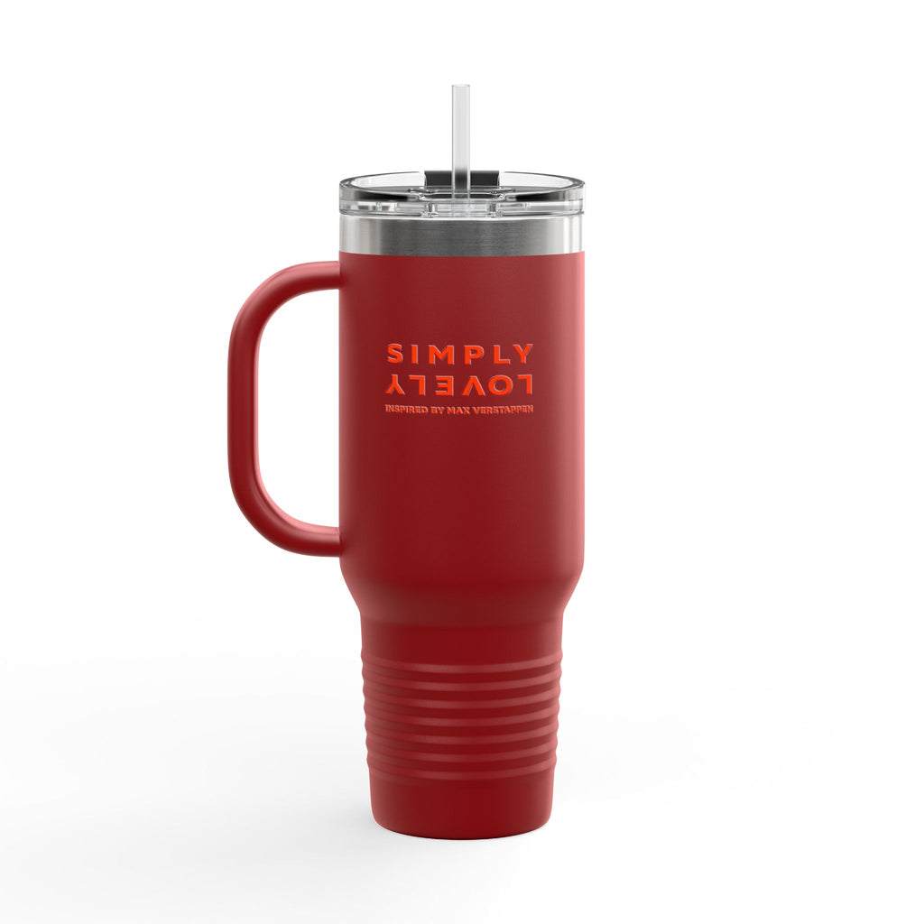 40oz Insulated Travel Mug — Red Lion Emblem "#UNLEASHTHELION"