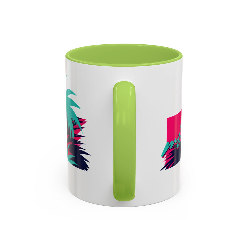 Verstappen Tropical Viper Accent Coffee Mug — Neon Palm Beach Design