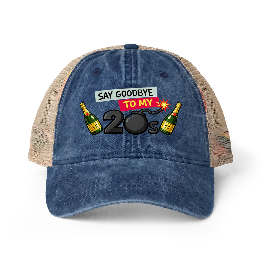 Good-Bye To My 20's Women's Washed Mesh-Back Cap