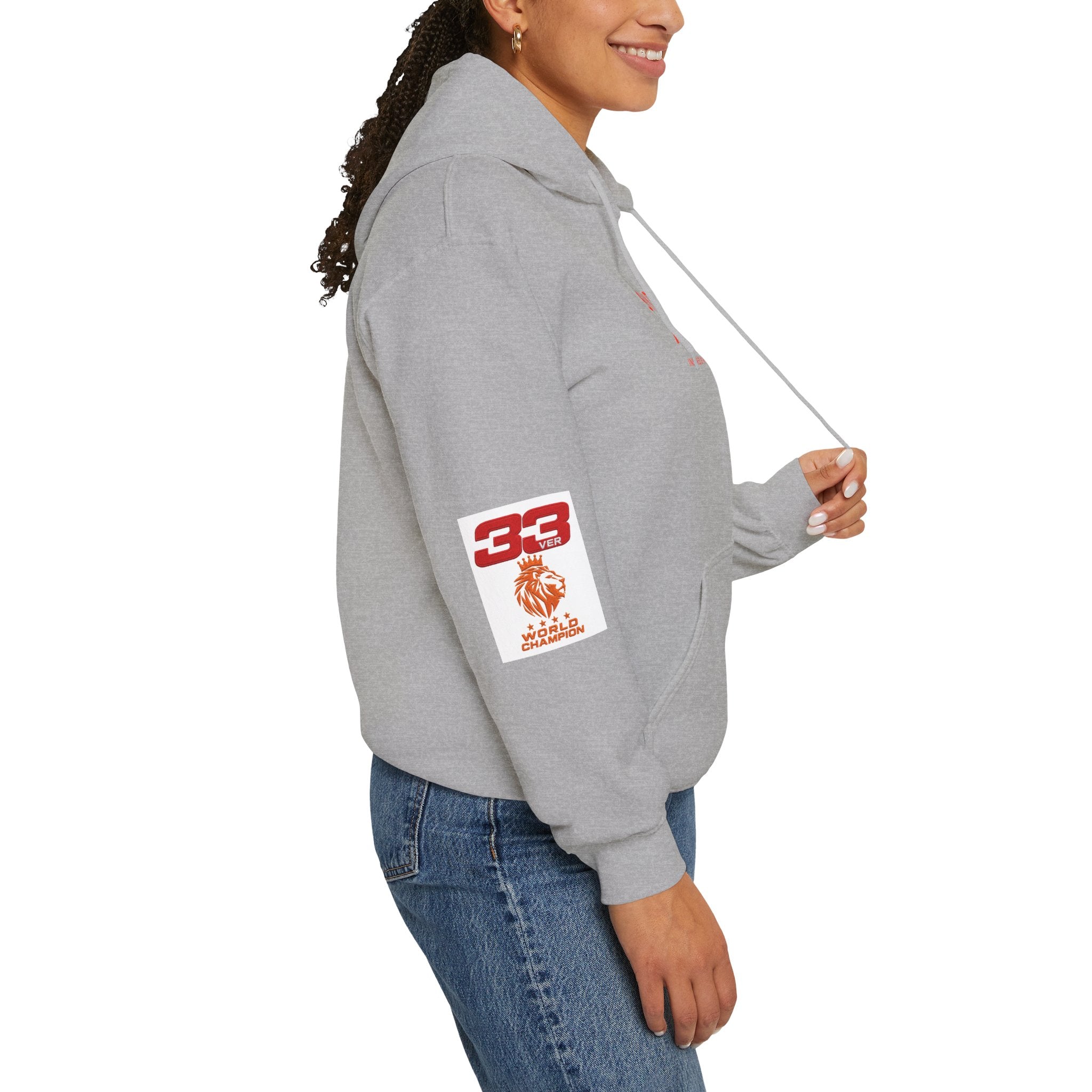 Hoodie - "SIMPLY LOVELY" Graphic Hoodie with Red Tiger Logo