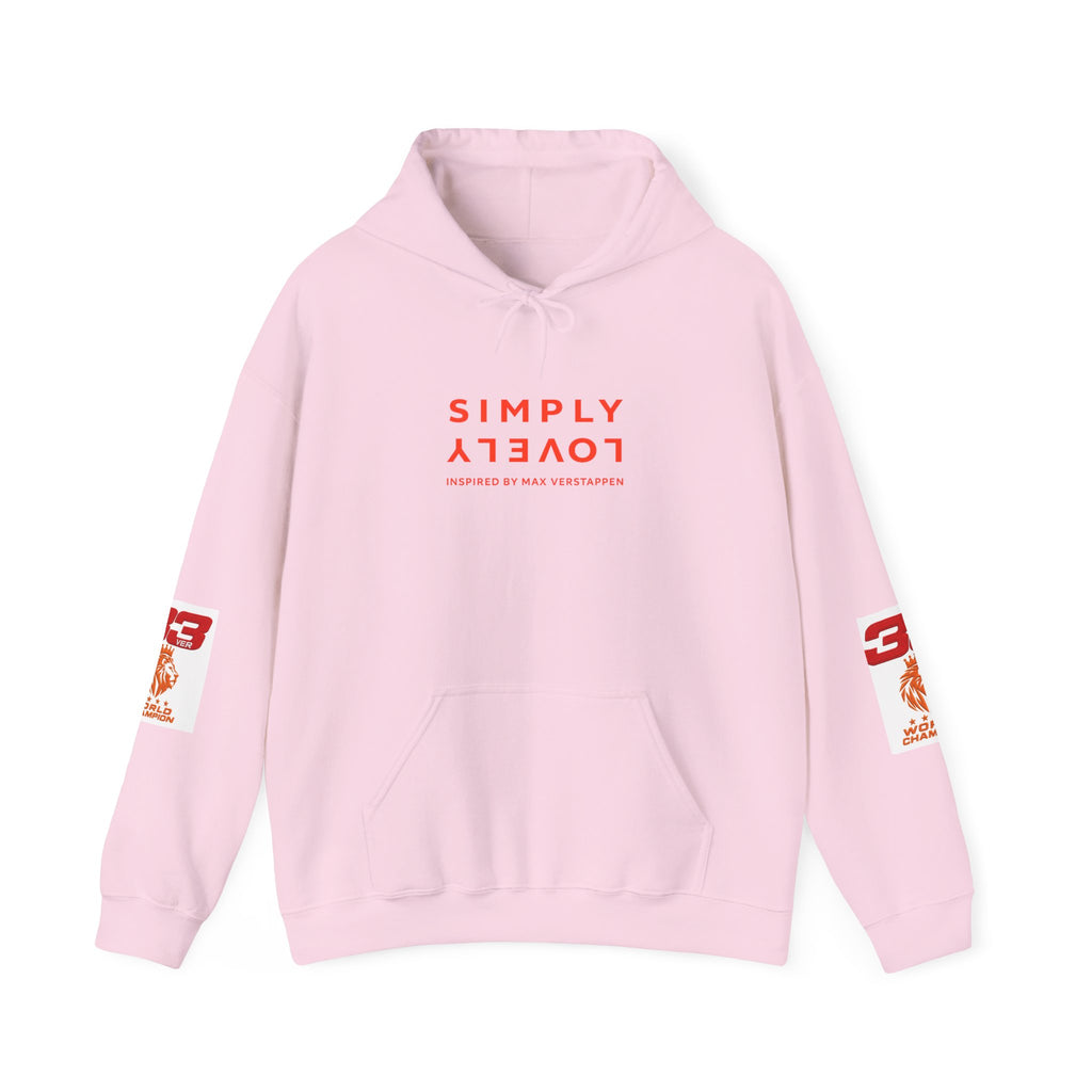 Hoodie - "SIMPLY LOVELY" Graphic Hoodie with Red Tiger Logo