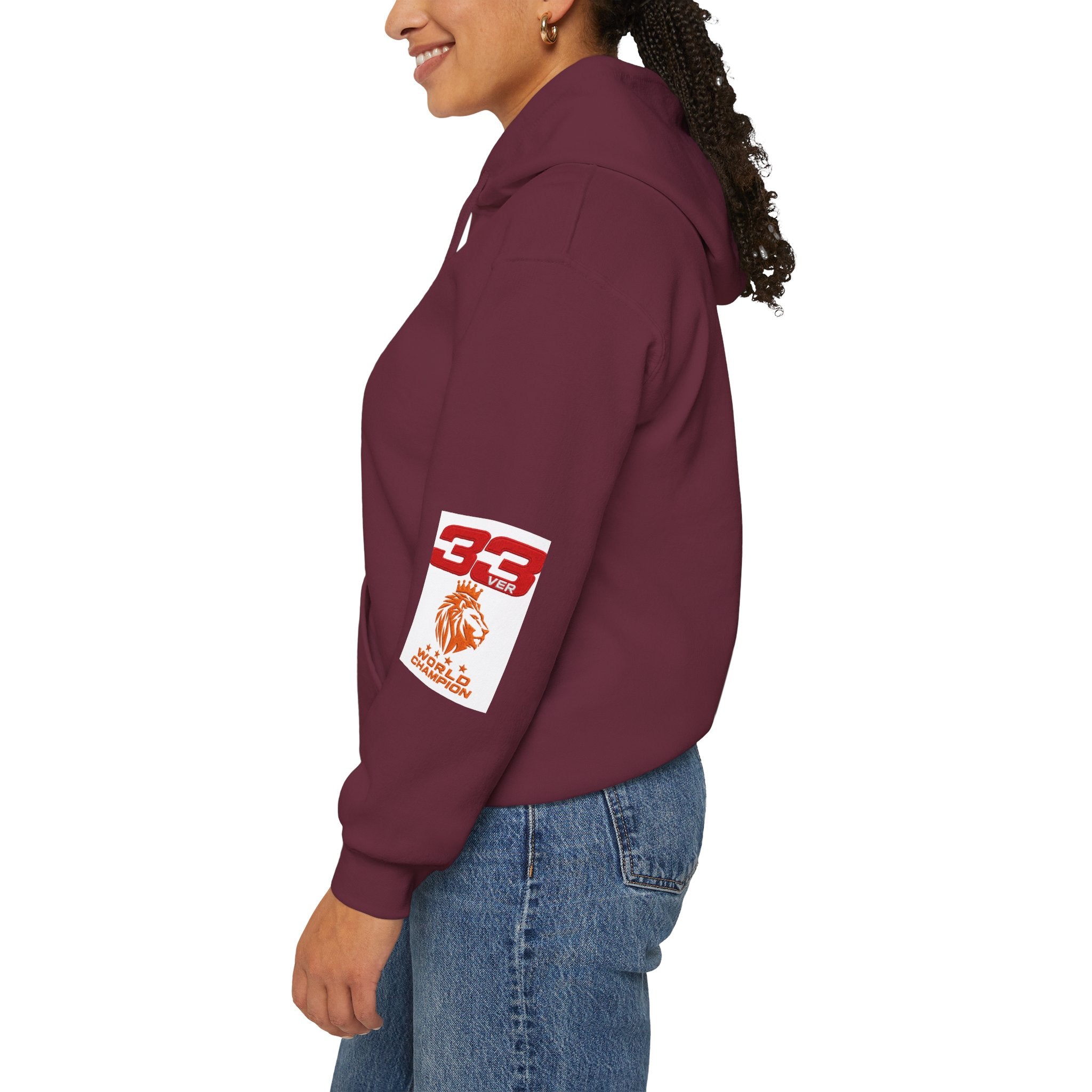 Hoodie - "SIMPLY LOVELY" Graphic Hoodie with Red Tiger Logo