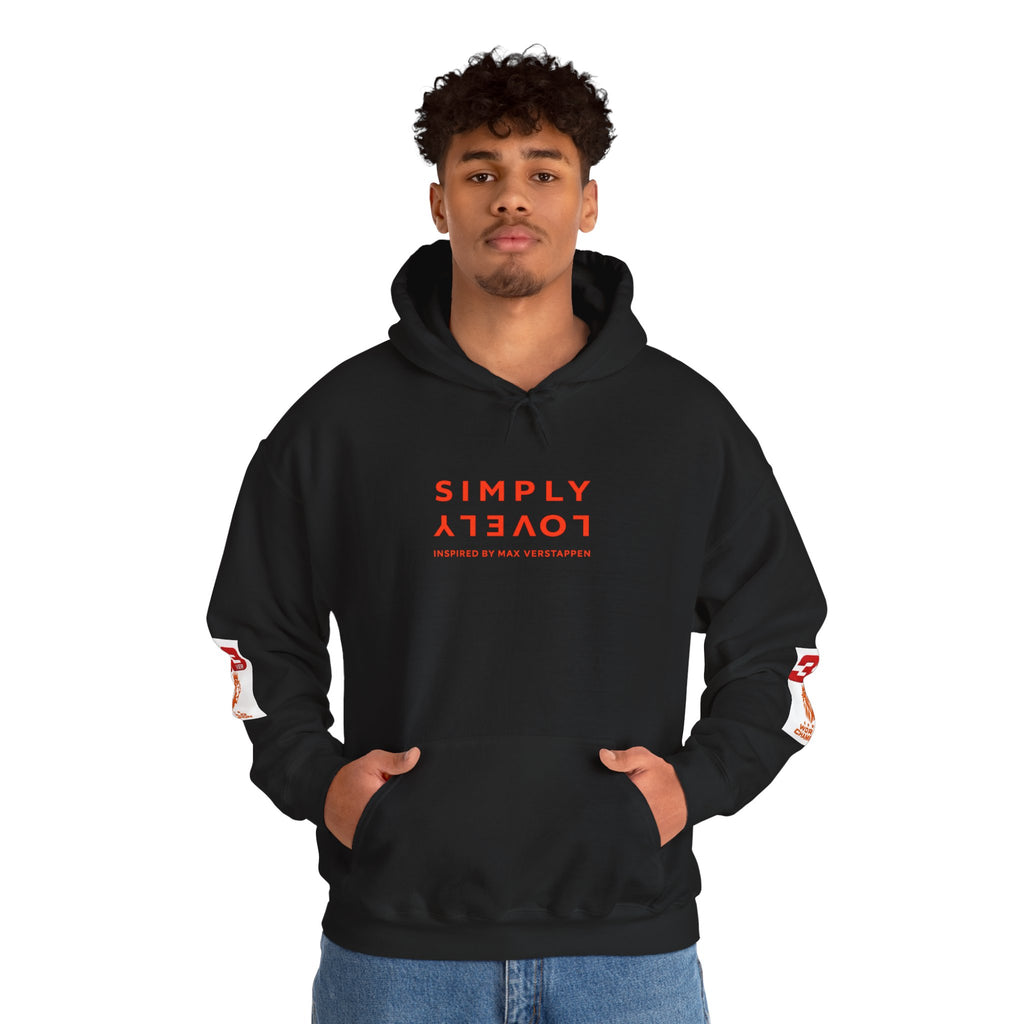 Hoodie - "SIMPLY LOVELY" Graphic Hoodie with Red Tiger Logo