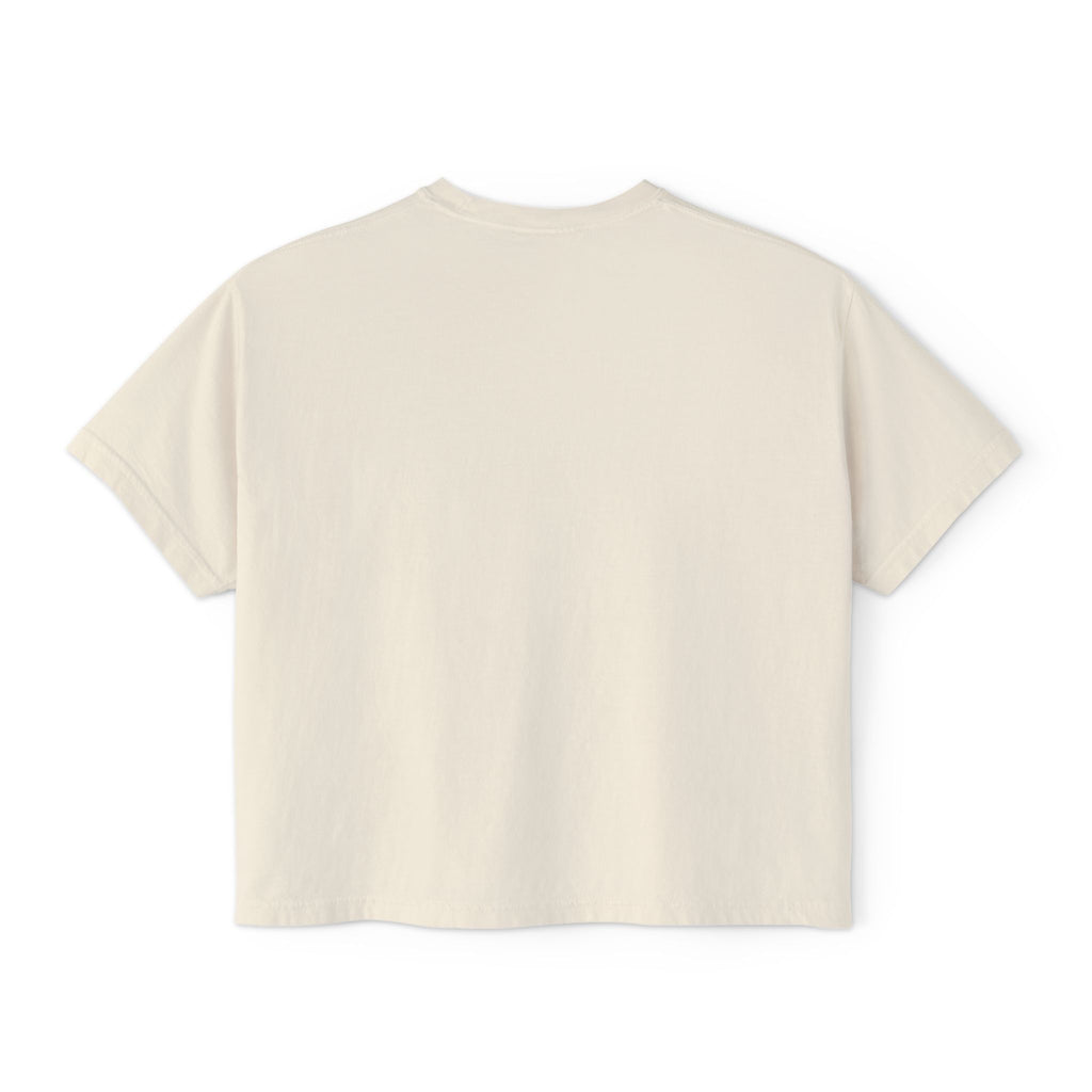 CUNTY....MOI?' Pink Retro Graphic Crop T-Shirt