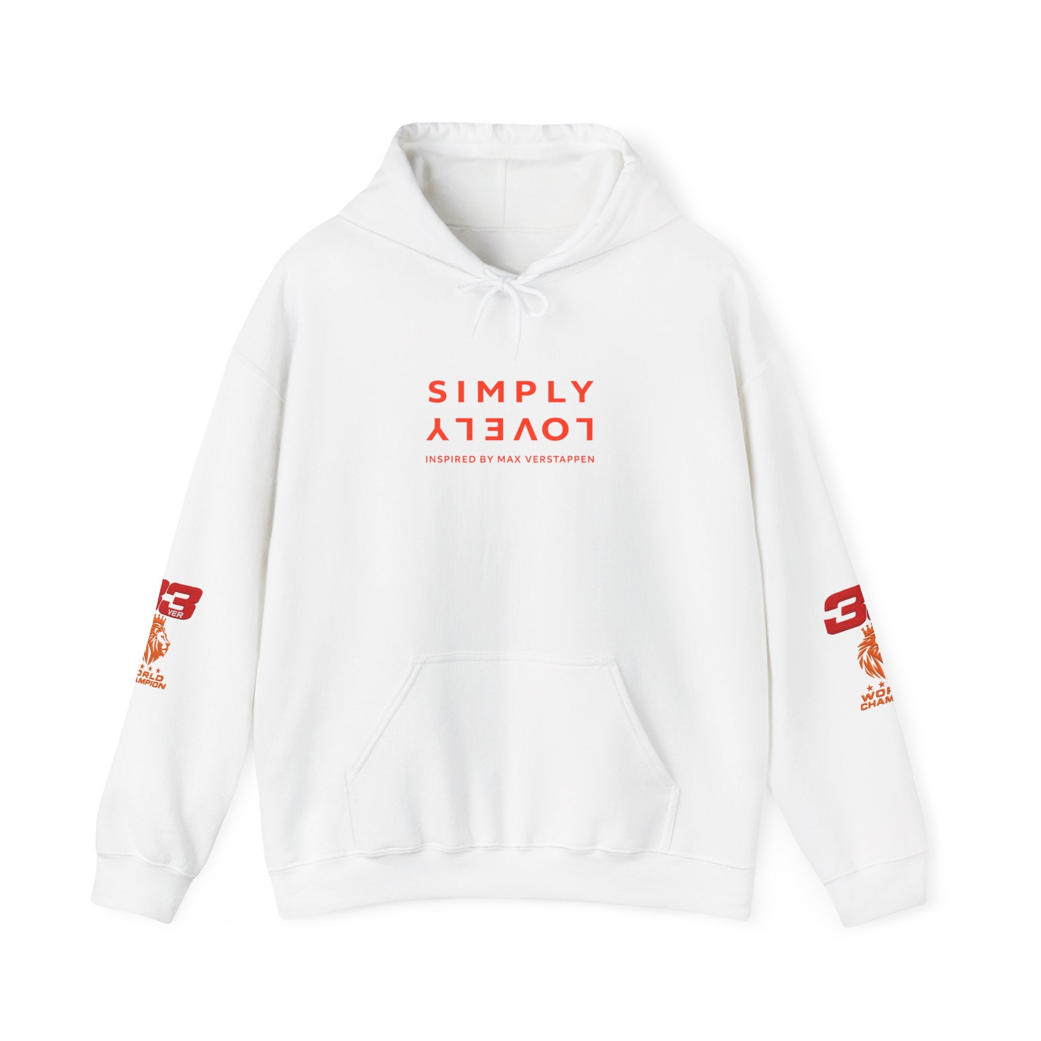 Hoodie - "SIMPLY LOVELY" Graphic Hoodie with Red Tiger Logo