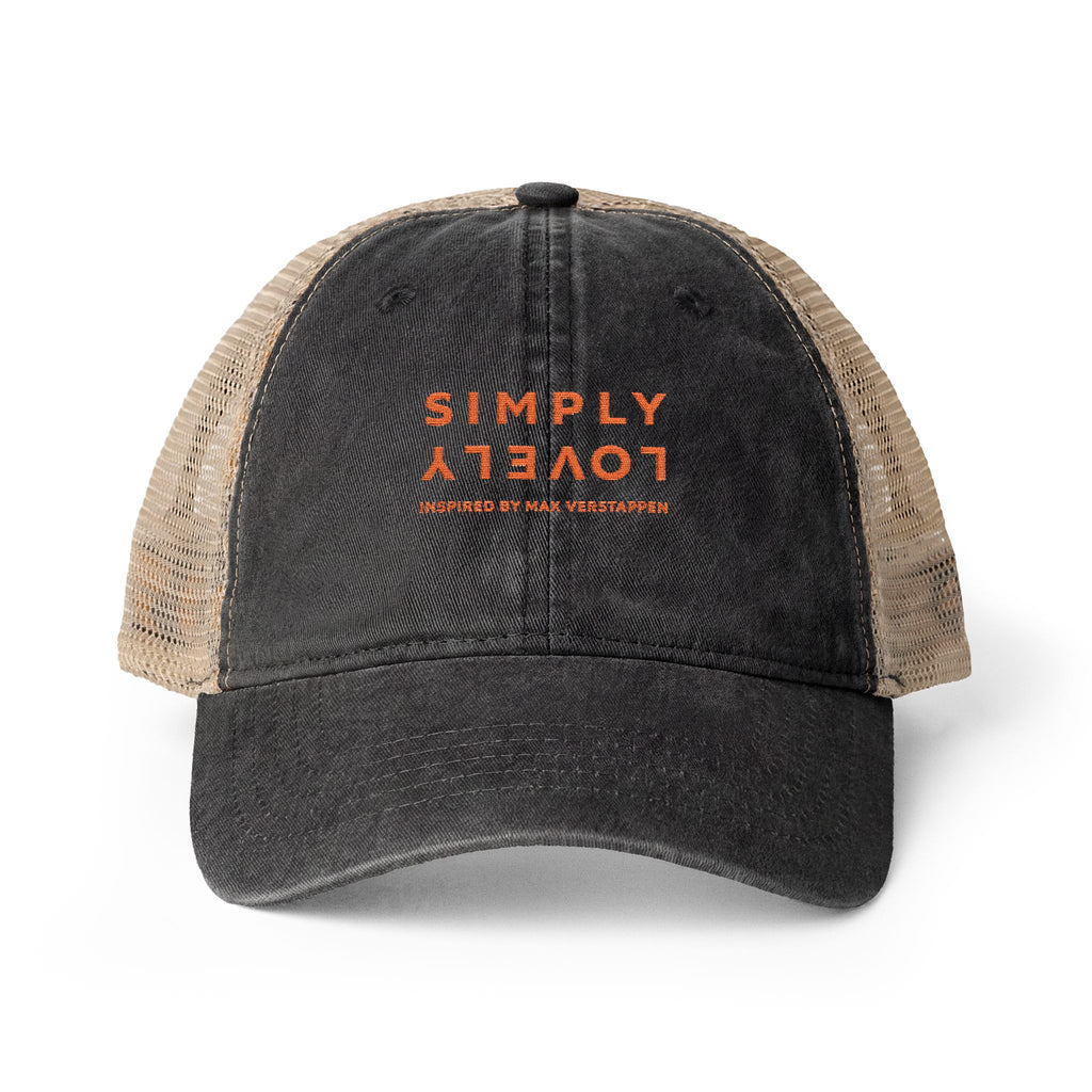 "SIMPLY LOVELY" Women's Washed Mesh-Back Cap