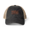 "SIMPLY LOVELY" Women's Washed Mesh-Back Cap