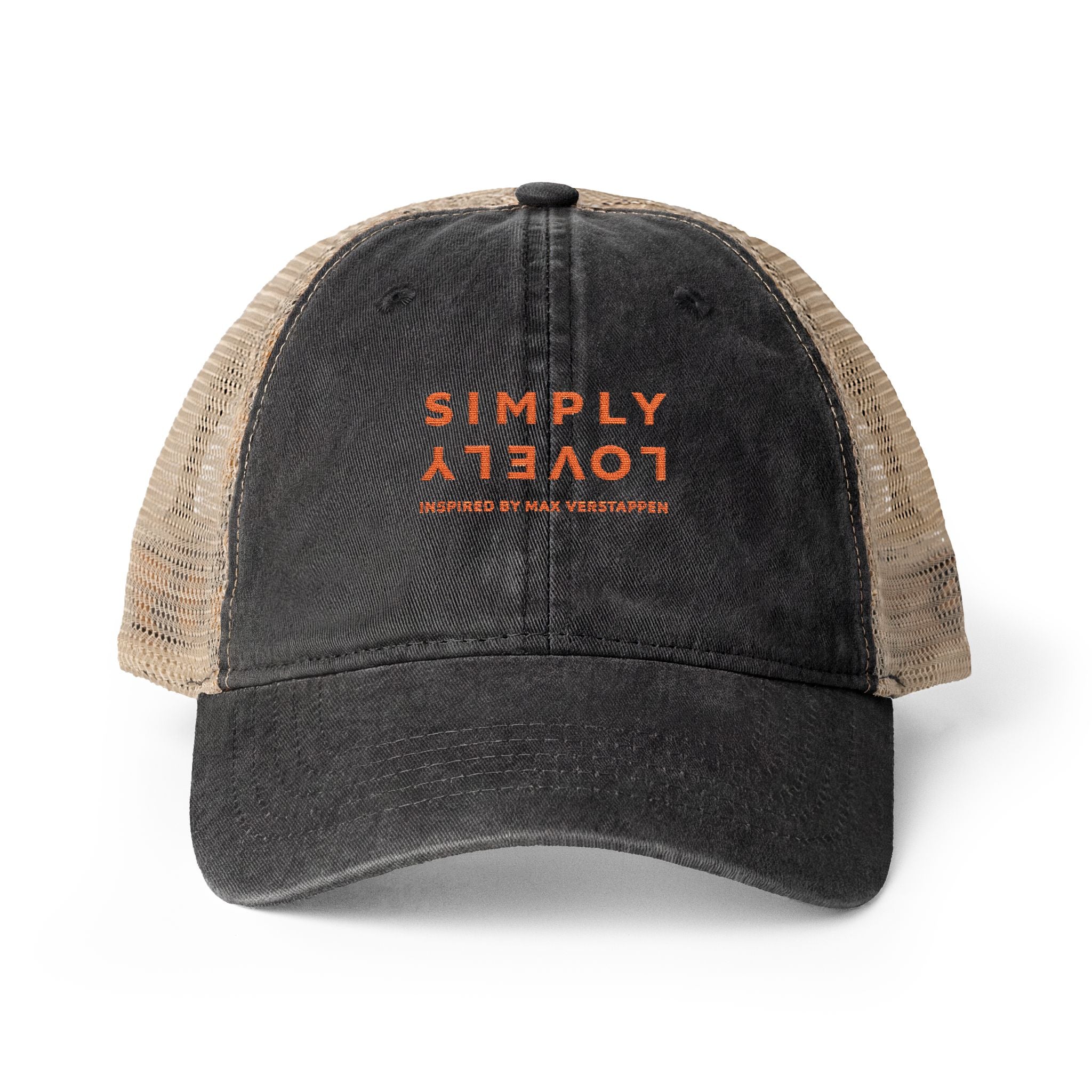 "SIMPLY LOVELY" Women's Washed Mesh-Back Cap