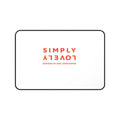 'SIMPLY LOVELY' Minimal White Desk Mat (Inspired by Max Verstappen)