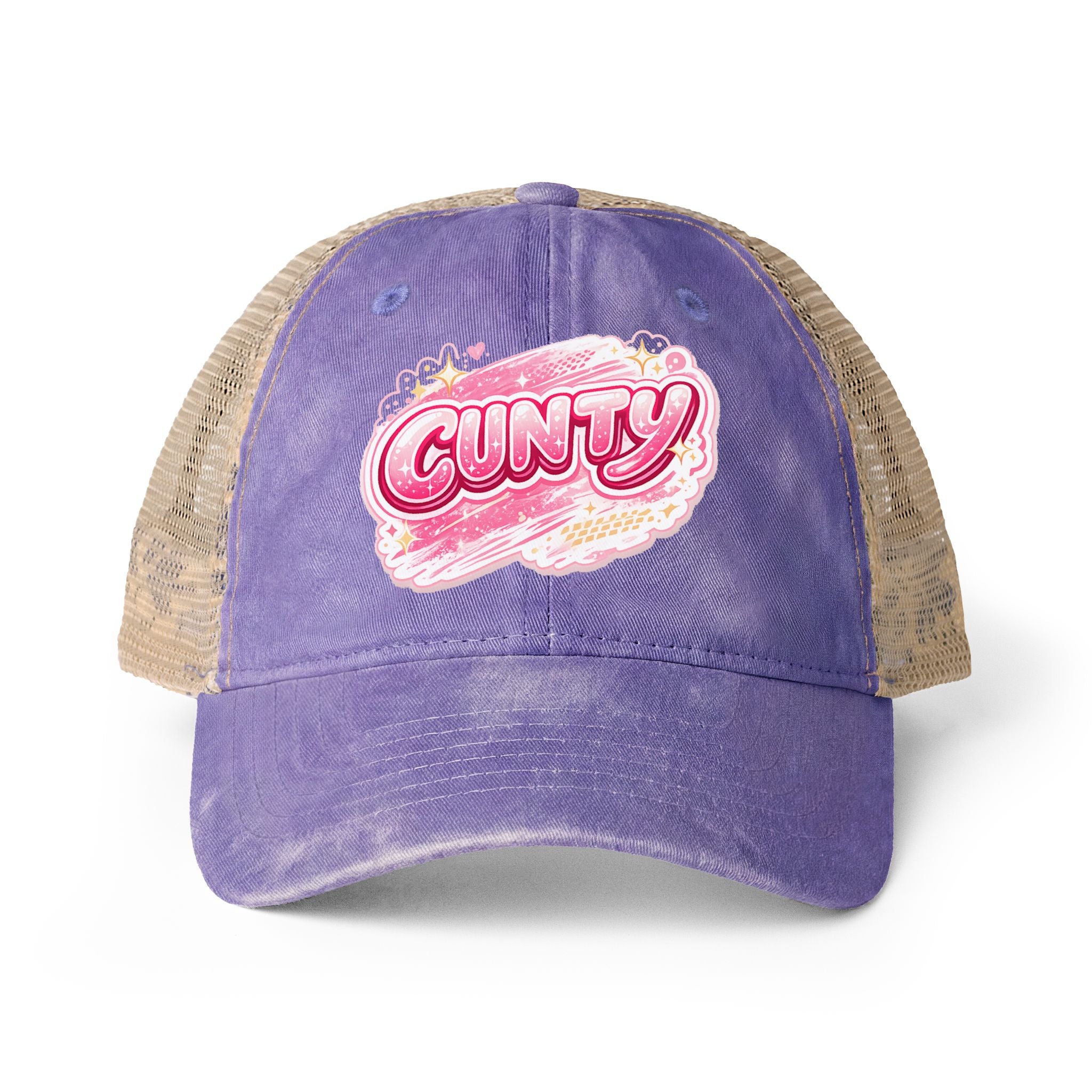 CUNTY Women's Washed Mesh-Back Cap