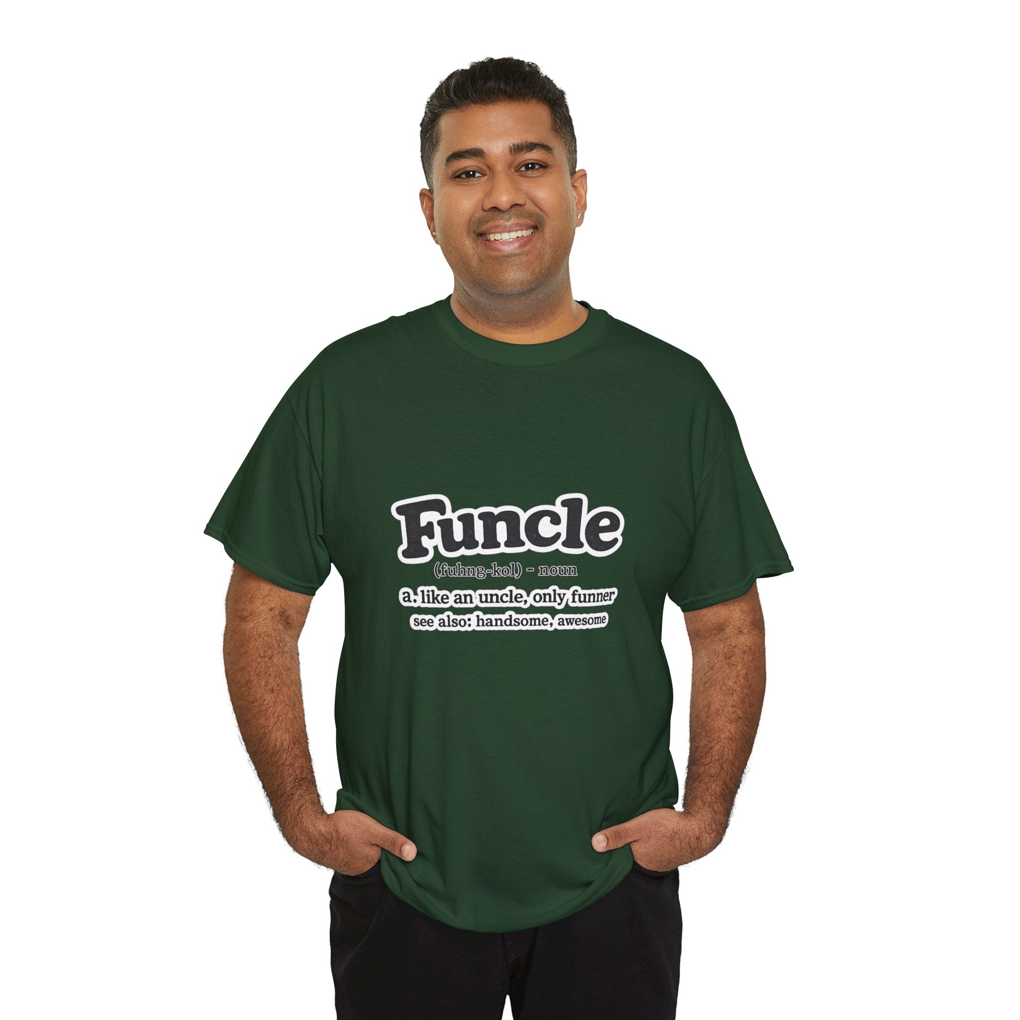 Funny 'Funcle (noun): like an uncle, only funner' Graphic Tee for Uncles