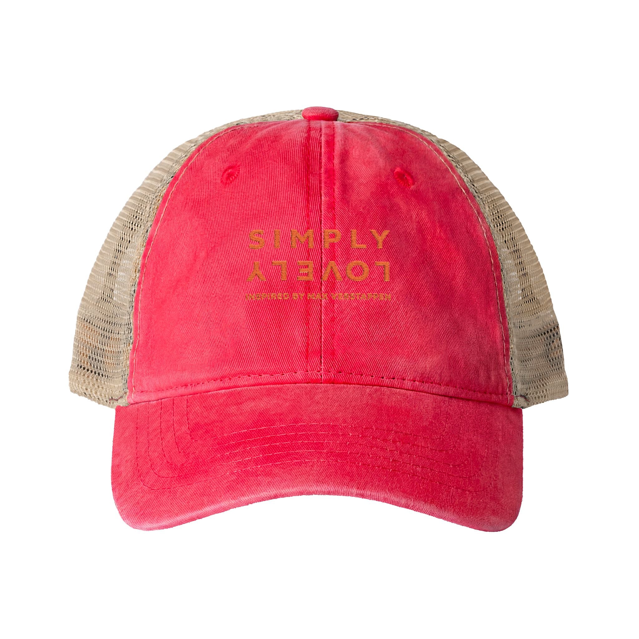 "SIMPLY LOVELY" Women's Washed Mesh-Back Cap