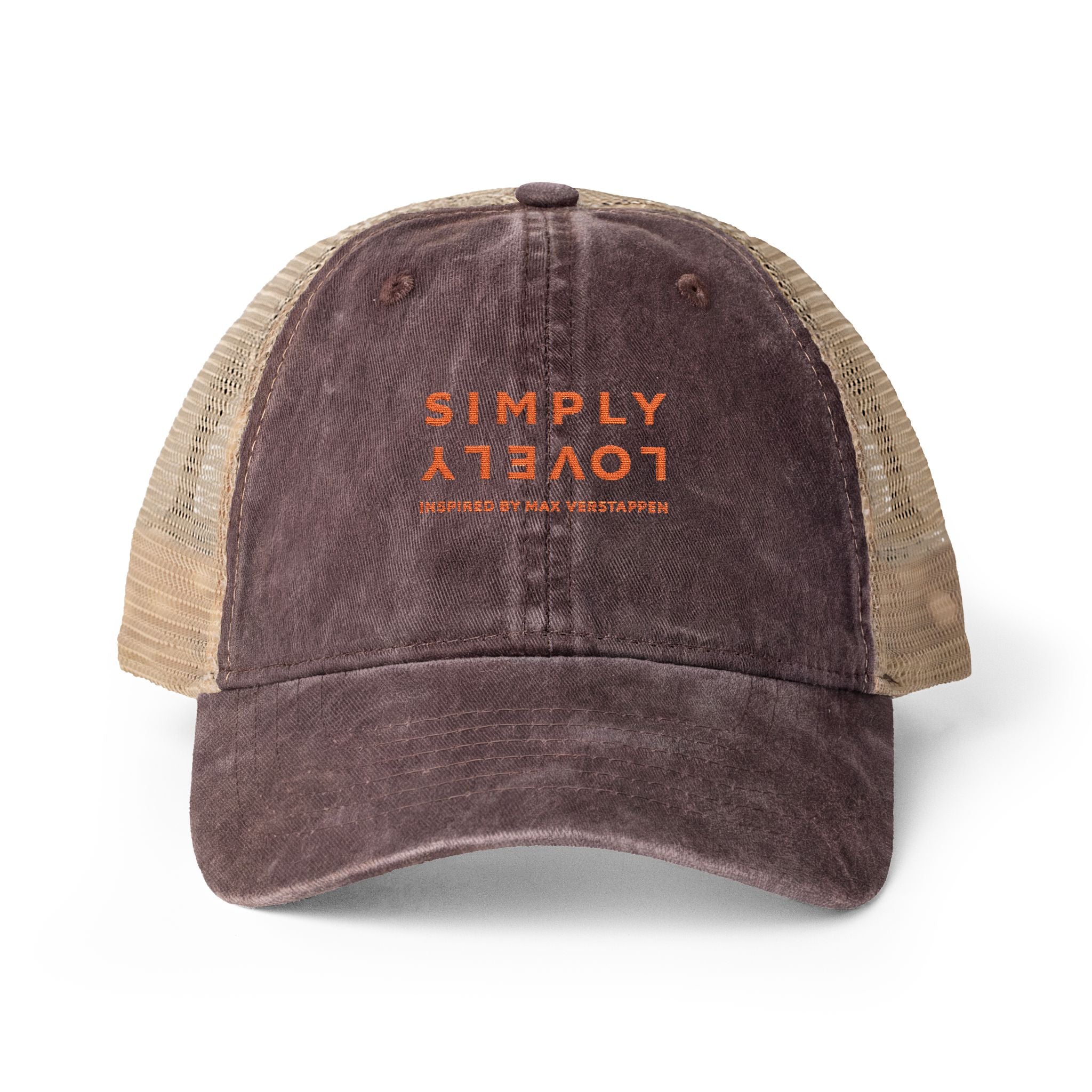 "SIMPLY LOVELY" Women's Washed Mesh-Back Cap