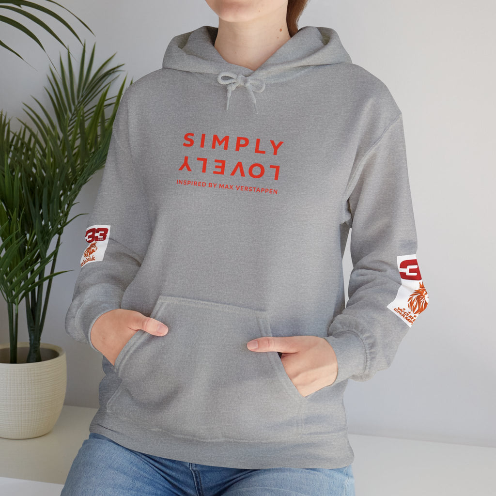 Hoodie - "SIMPLY LOVELY" Graphic Hoodie with Red Tiger Logo