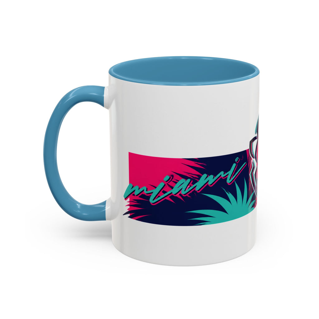 Verstappen Tropical Viper Accent Coffee Mug — Neon Palm Beach Design