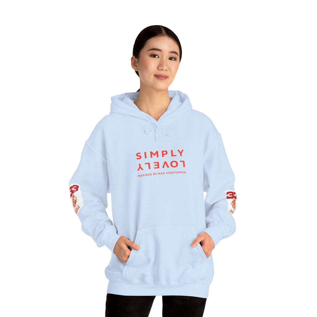 Hoodie - "SIMPLY LOVELY" Graphic Hoodie with Red Tiger Logo